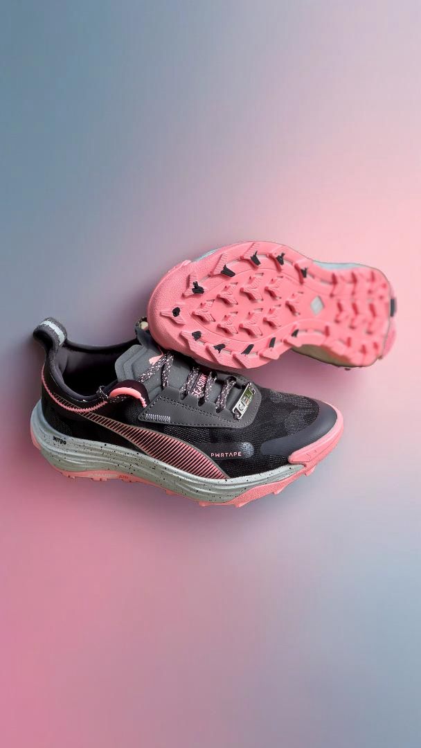 Ladies Puma Voyage Nitro 3 Grey Coral