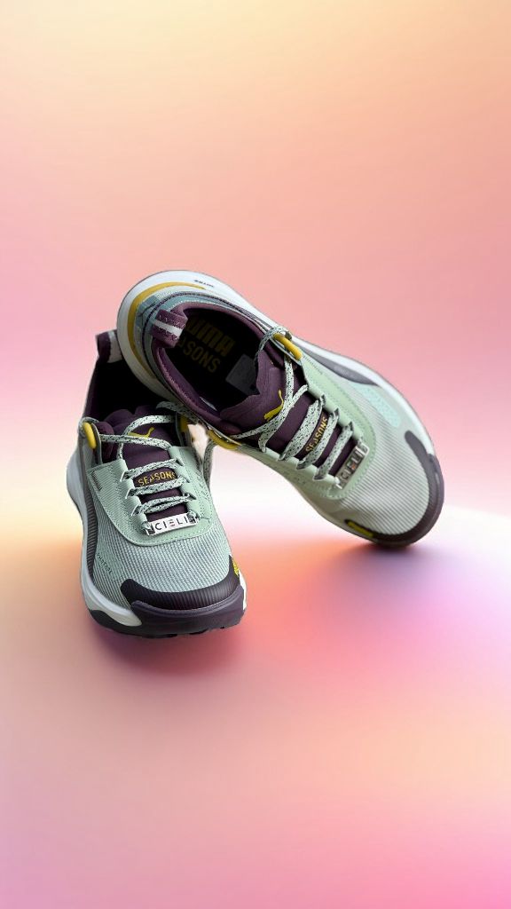 Ladies Puma Voyage Nitro 3 Green Fog