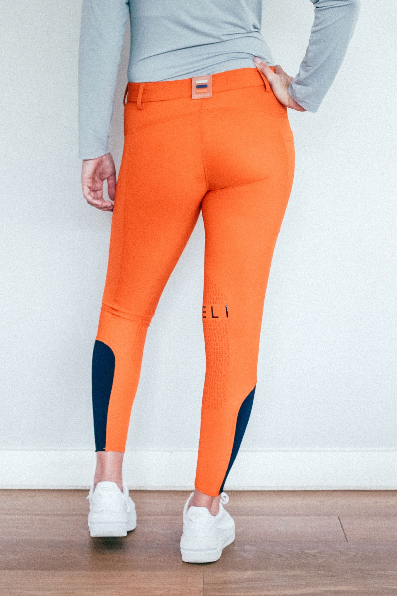 orange everyday ladies riding breeches