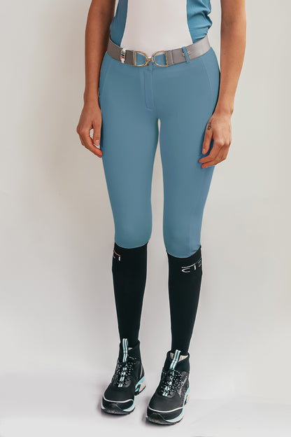 Lades cieli equestrian everyday riding breeches in atlantic blue