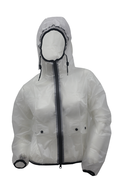 equestrian clear rain jacket